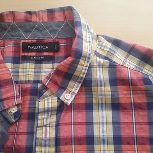 Long Sleeve Plaid Shirt Nautica Summer Boat Beach